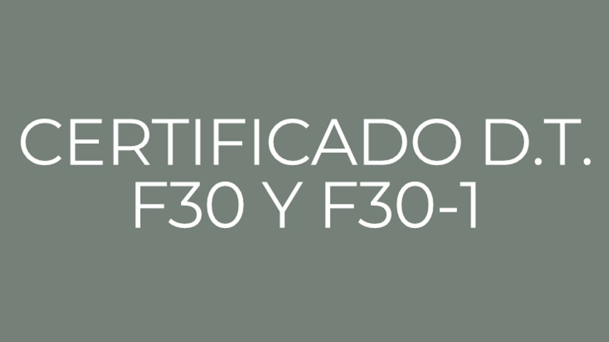 Certificado F30 y F30-1